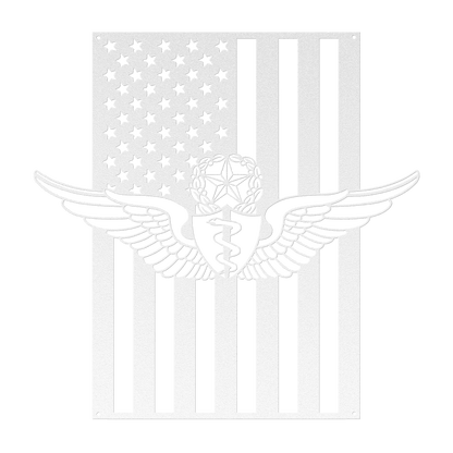 U.S. Army Master Flight Surgeon Wings | American Flag Tribute - MAIKERU STUDIO