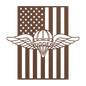 U.S. Army Parachute Rigger Wings | American Flag Tribute - MAIKERU STUDIO