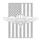U.S. Army Parachute Rigger Wings | American Flag Tribute - MAIKERU STUDIO