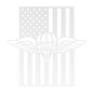 U.S. Army Parachute Rigger Wings | American Flag Tribute - MAIKERU STUDIO