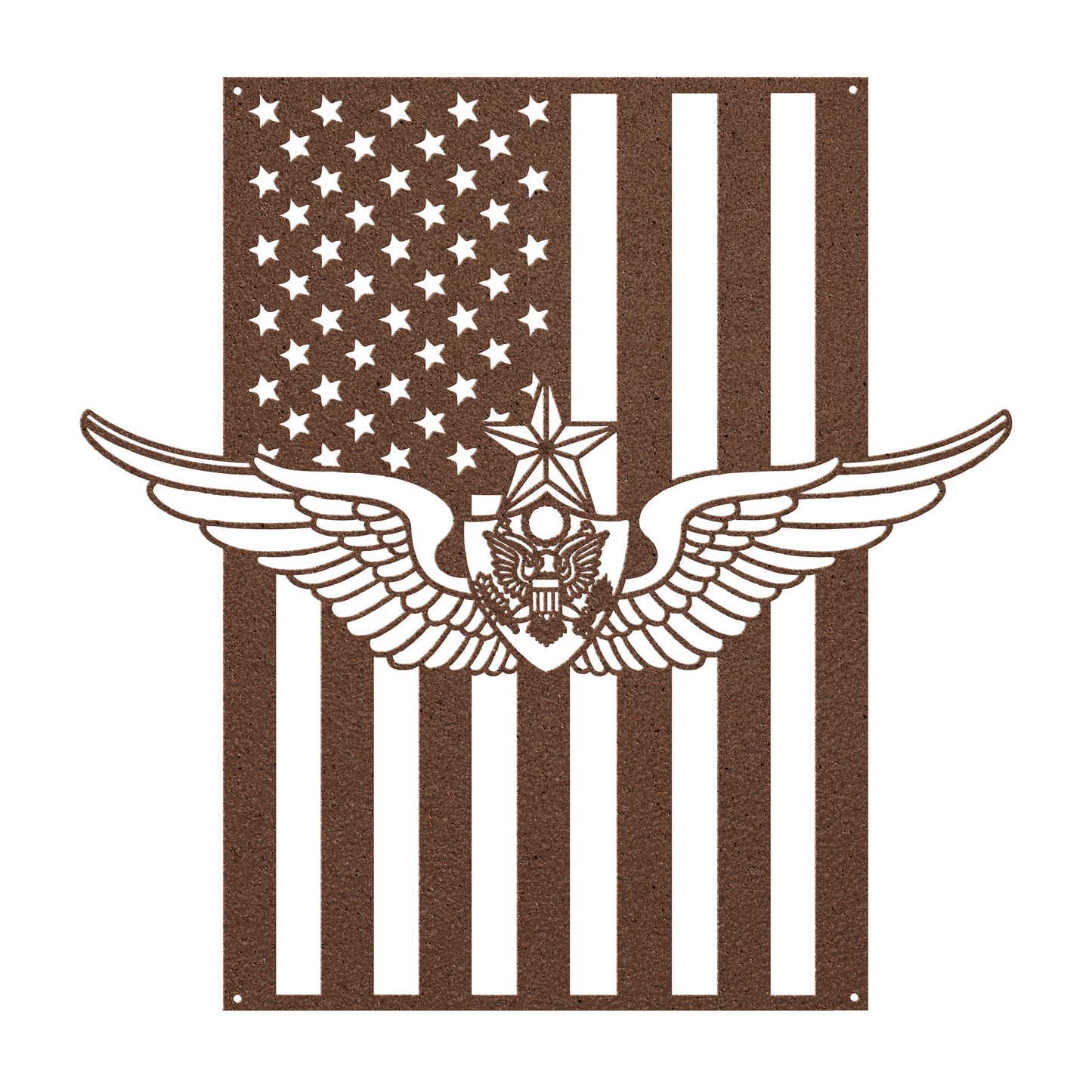 U.S. Army Senior Aircrew Wings | American Flag Tribute - MAIKERU STUDIO