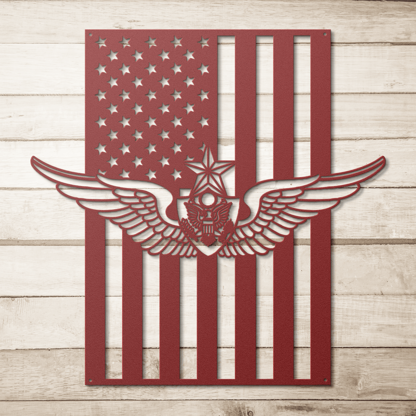 U.S. Army Senior Aircrew Wings | American Flag Tribute - MAIKERU STUDIO