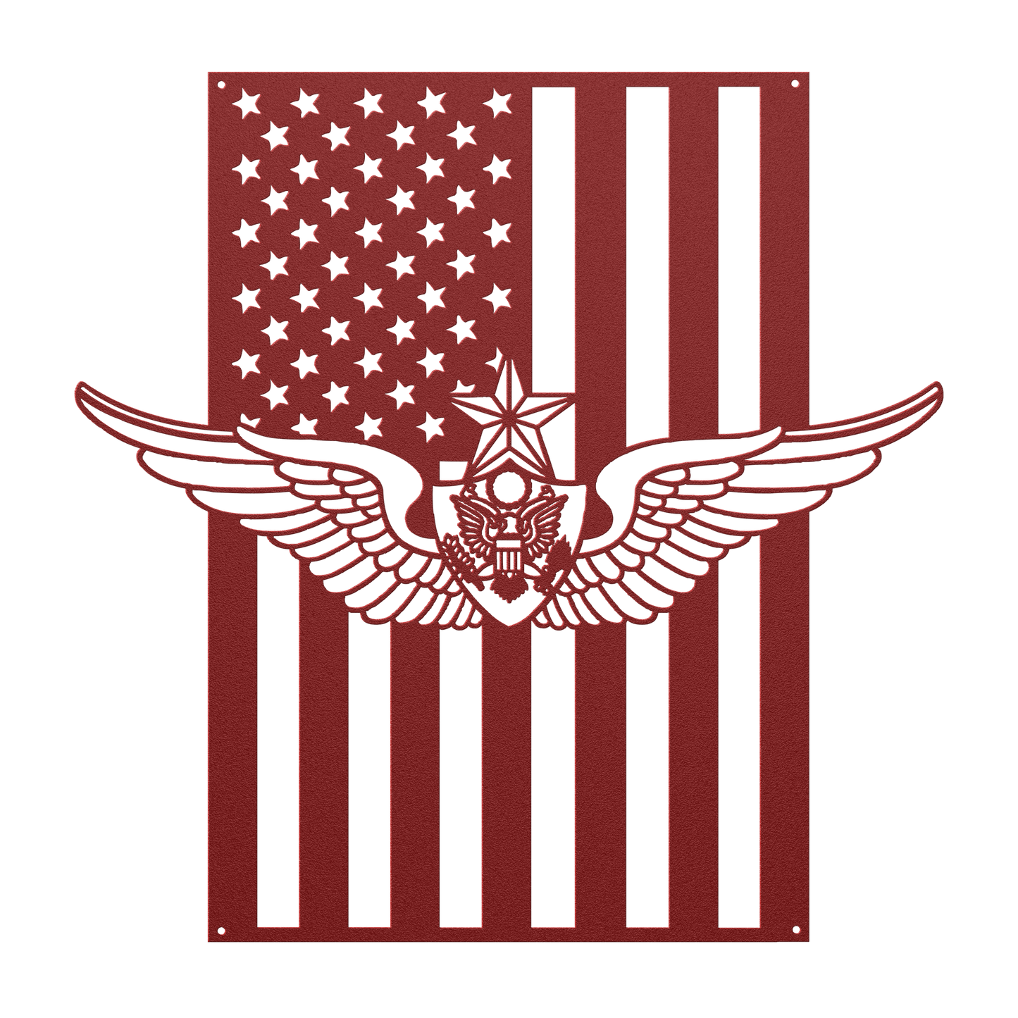 U.S. Army Senior Aircrew Wings | American Flag Tribute - MAIKERU STUDIO