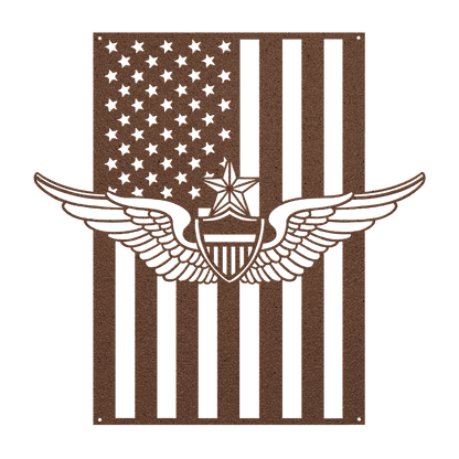 U.S. Army Senior Aviation wings | American Flag Tribute - MAIKERU STUDIO