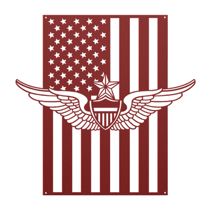U.S. Army Senior Aviation wings | American Flag Tribute - MAIKERU STUDIO
