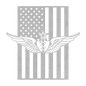 U.S. Army Senior Flight Surgeon Wings | American Flag Tribute - MAIKERU STUDIO