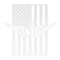 U.S. Army Senior Flight Surgeon Wings | American Flag Tribute - MAIKERU STUDIO