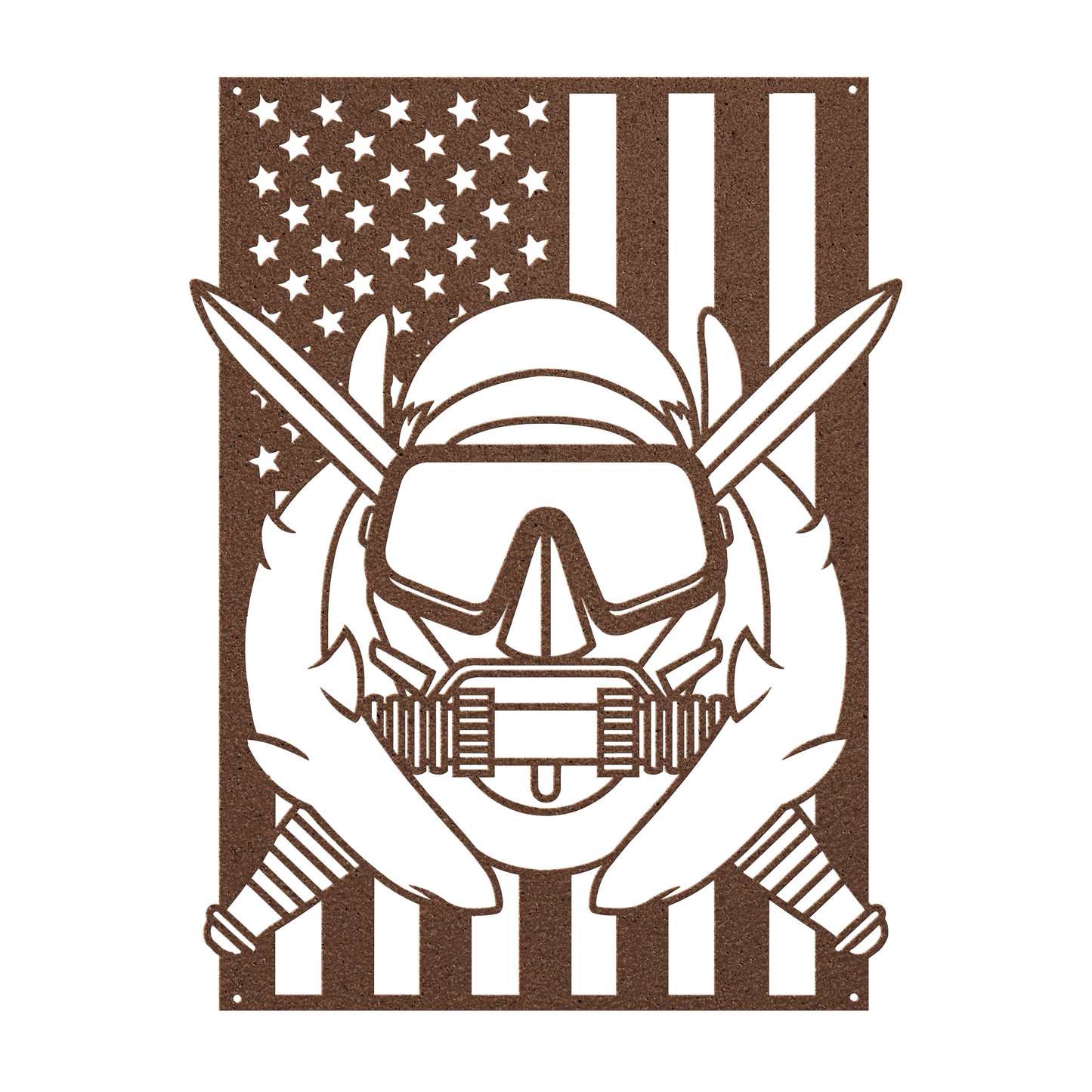 U.S. Army Special Operations Diver Badge | American Flag Tribute - MAIKERU STUDIO