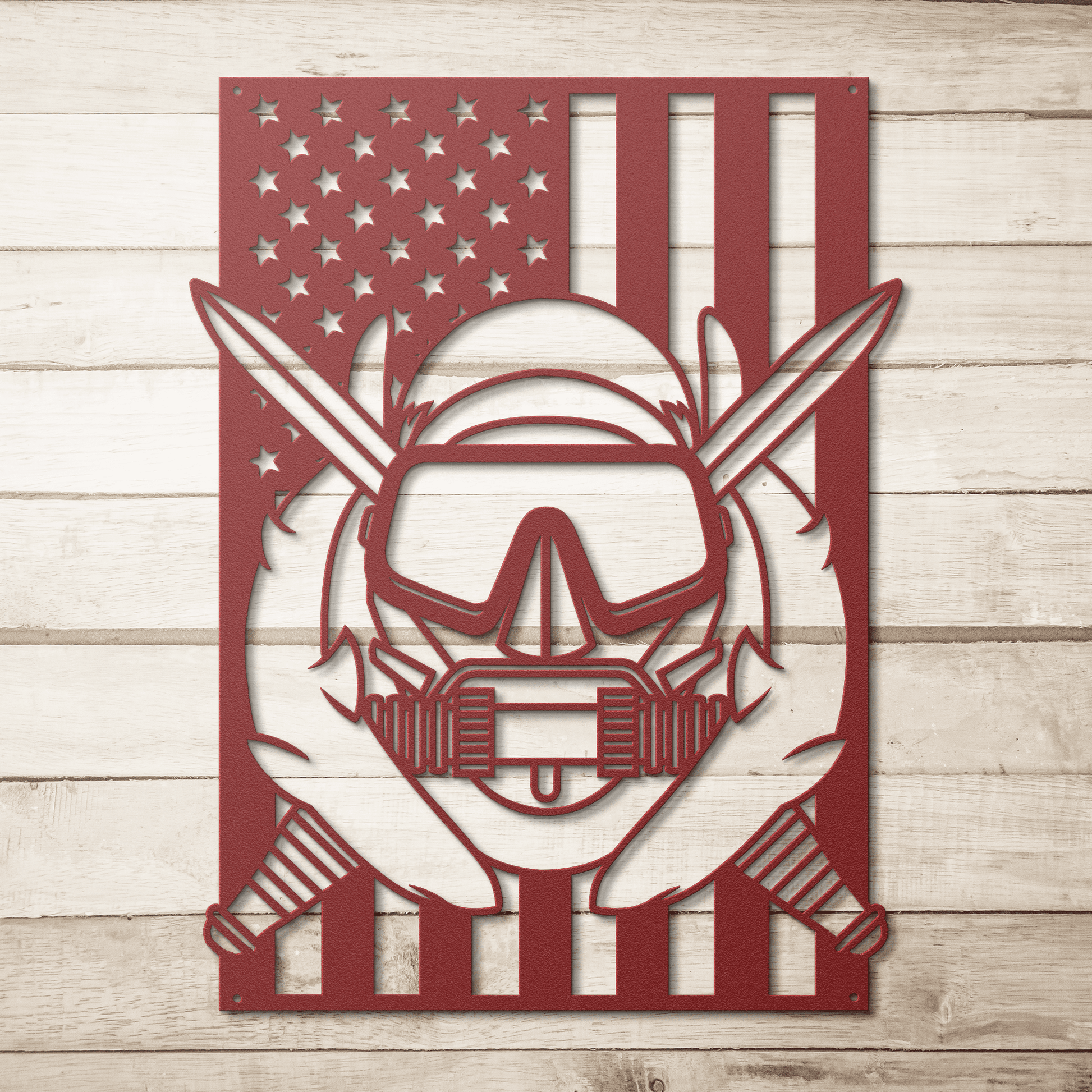 U.S. Army Special Operations Diver Badge | American Flag Tribute - MAIKERU STUDIO