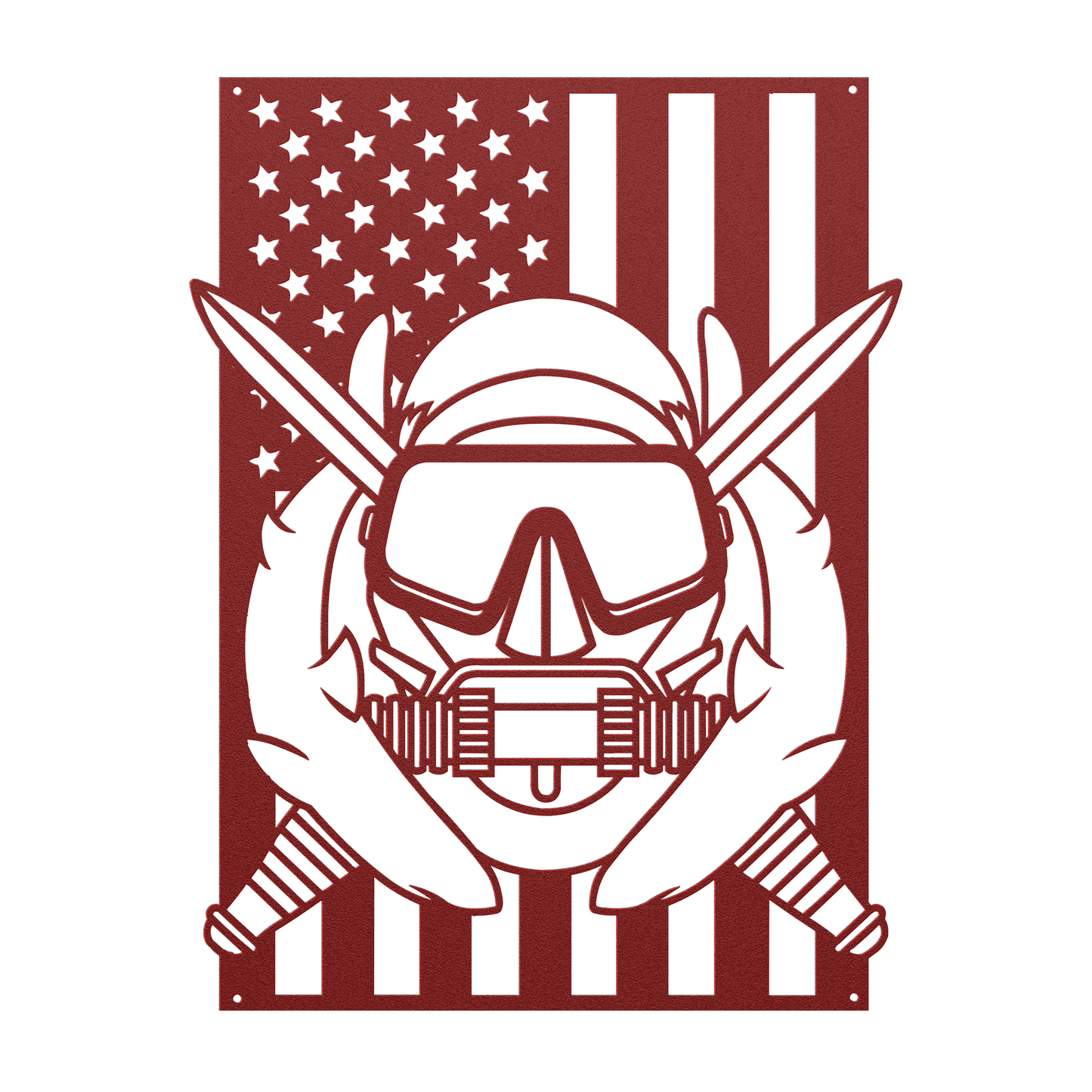 U.S. Army Special Operations Diver Badge | American Flag Tribute - MAIKERU STUDIO