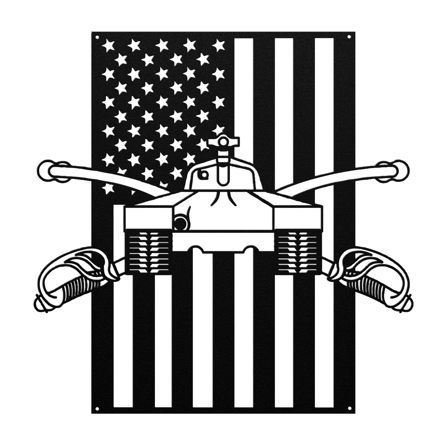 U.S. Army Armor Insignia | American Flag Tribute - MAIKERU STUDIO