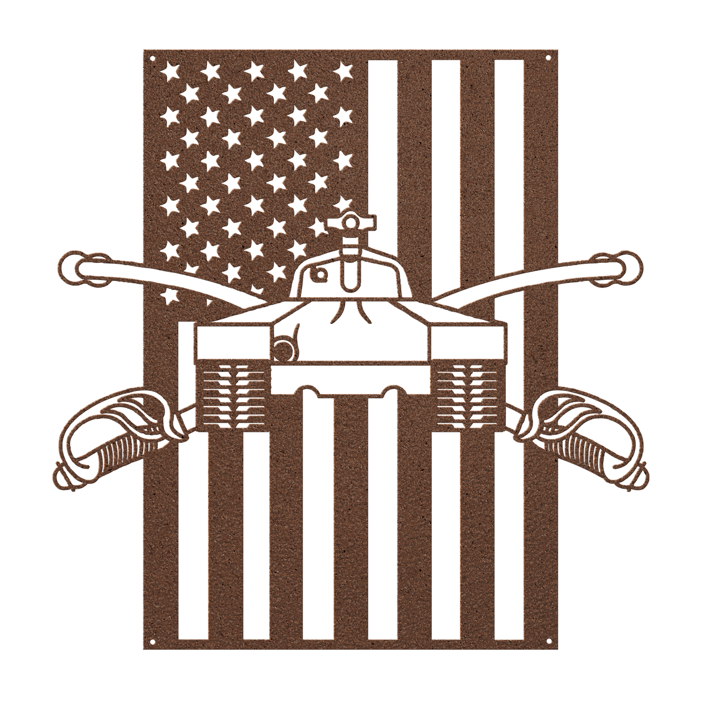 U.S. Army Armor Insignia | American Flag Tribute - MAIKERU STUDIO