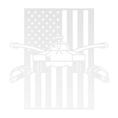 U.S. Army Armor Insignia | American Flag Tribute - MAIKERU STUDIO
