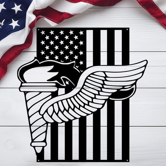 Pathfinder Badge Metal Wall Art | Elite Army Airborne - MAIKERU STUDIO