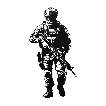 US Soldier Metal Wall Art - MAIKERU STUDIO