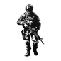US Soldier Metal Wall Art - MAIKERU STUDIO