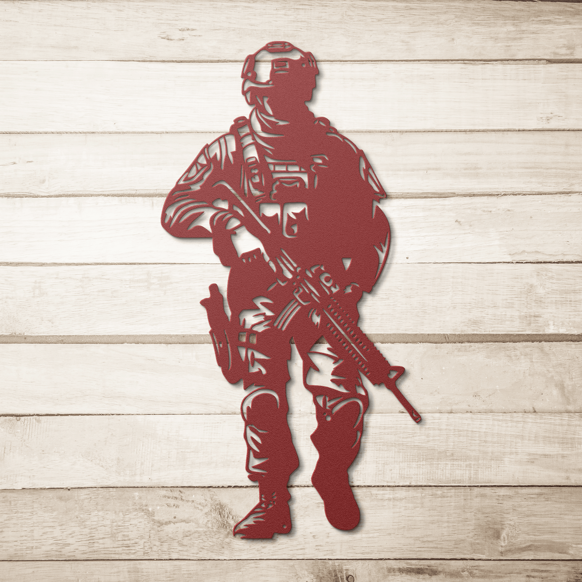 US Soldier Metal Wall Art - MAIKERU STUDIO