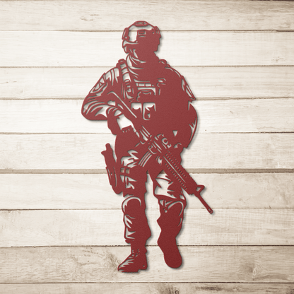 US Soldier Metal Wall Art - MAIKERU STUDIO
