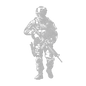 US Soldier Metal Wall Art - MAIKERU STUDIO