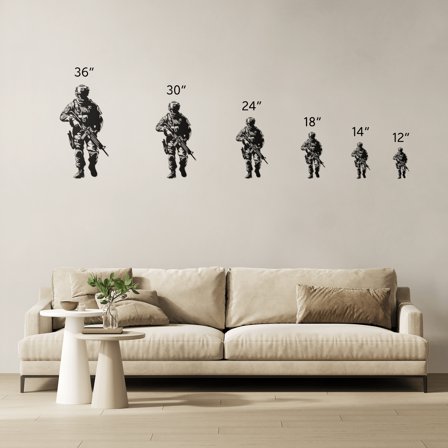 US Soldier Metal Wall Art - MAIKERU STUDIO