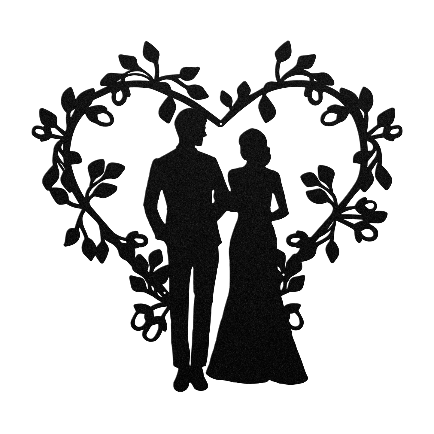 Wedding Heart Metal Wall Art - MAIKERU STUDIO