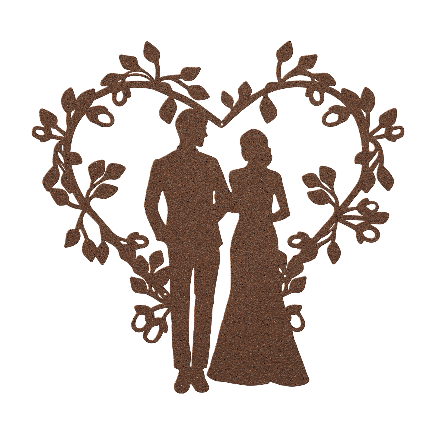 Wedding Heart Metal Wall Art - MAIKERU STUDIO