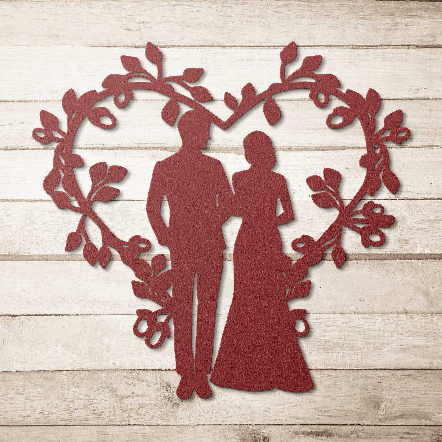 Wedding Heart Metal Wall Art - MAIKERU STUDIO