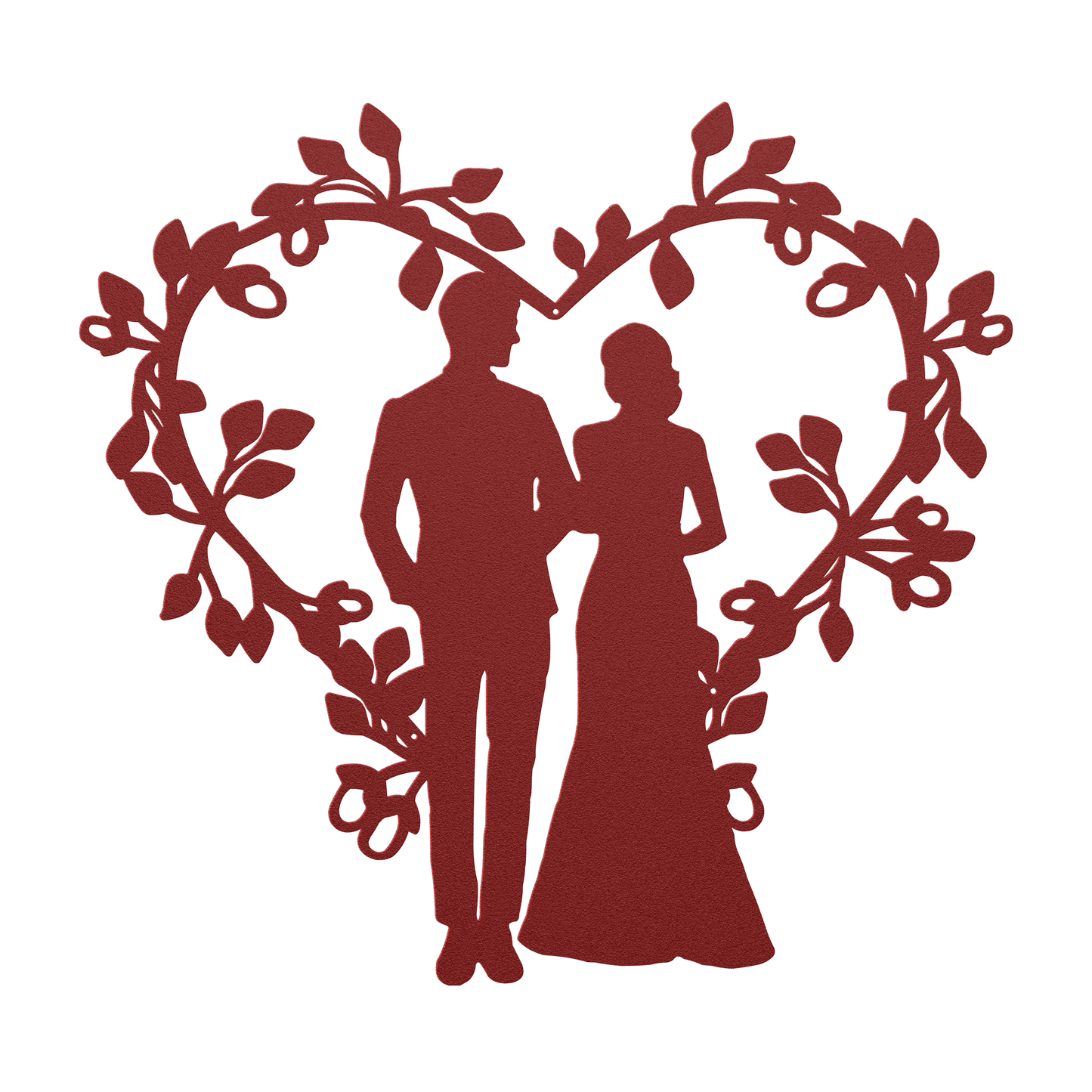Wedding Heart Metal Wall Art - MAIKERU STUDIO