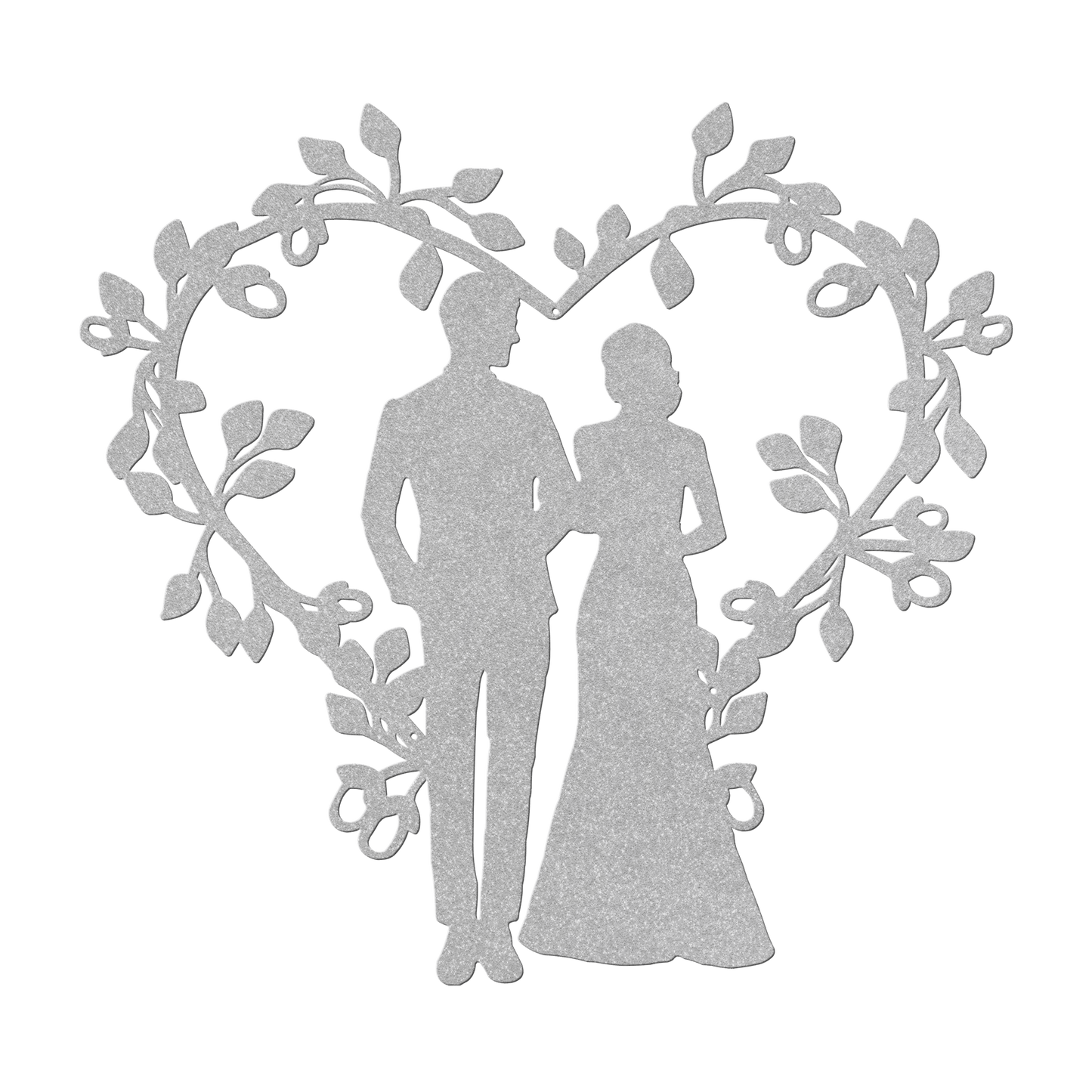 Wedding Heart Metal Wall Art - MAIKERU STUDIO