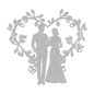 Wedding Heart Metal Wall Art - MAIKERU STUDIO