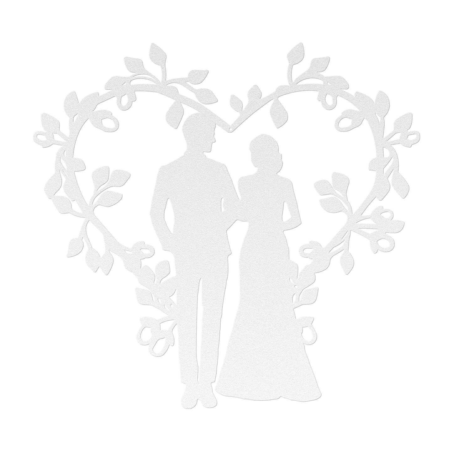Wedding Heart Metal Wall Art - MAIKERU STUDIO