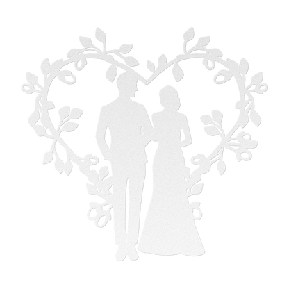 Wedding Heart Metal Wall Art - MAIKERU STUDIO