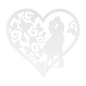 Wedding Heart With Hummingbird Metal Wall Art - MAIKERU STUDIO