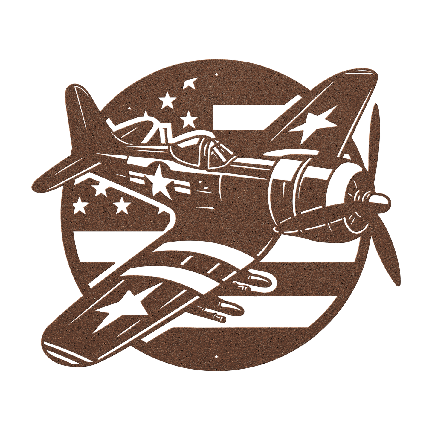 Whistling Death Corsair Metal Wall Art | WWll American Fighter Plane Patriotic Tribute - MAIKERU STUDIO