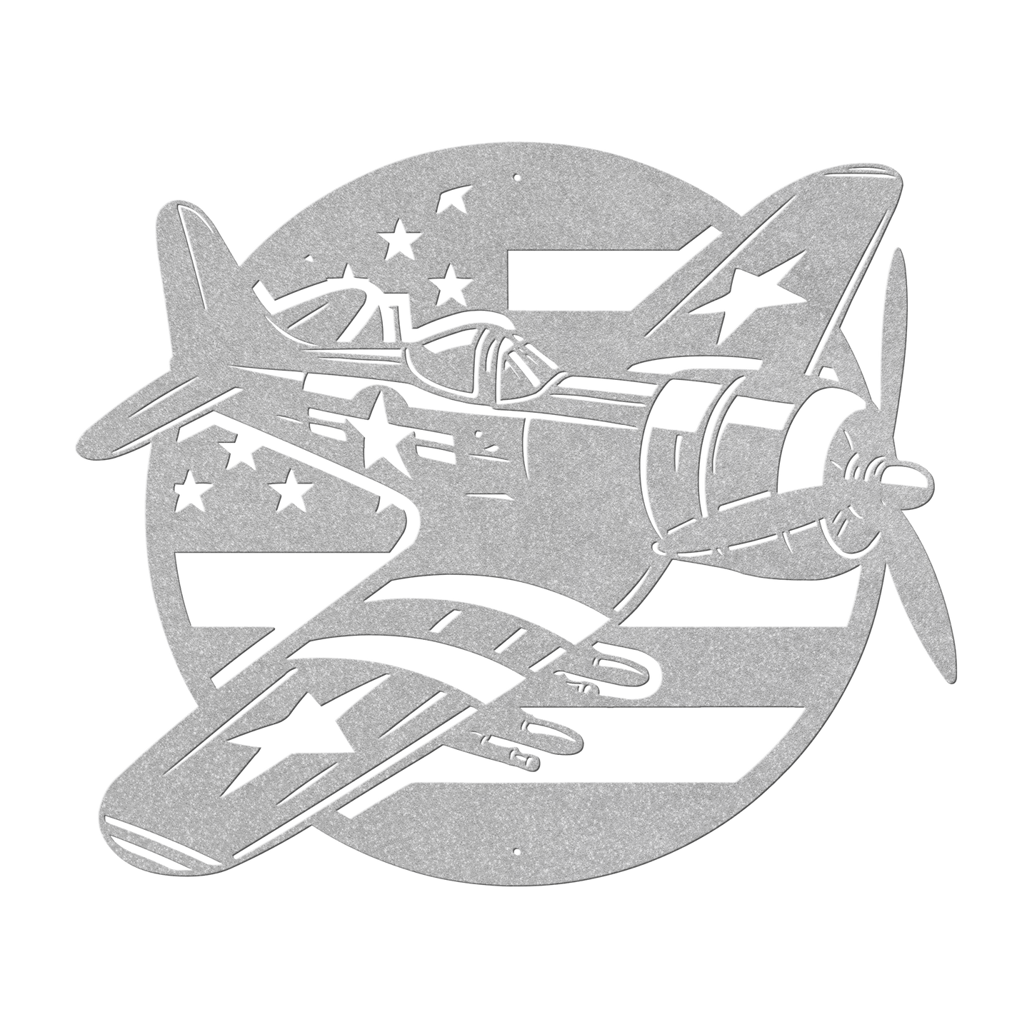 Whistling Death Corsair Metal Wall Art | WWll American Fighter Plane Patriotic Tribute - MAIKERU STUDIO