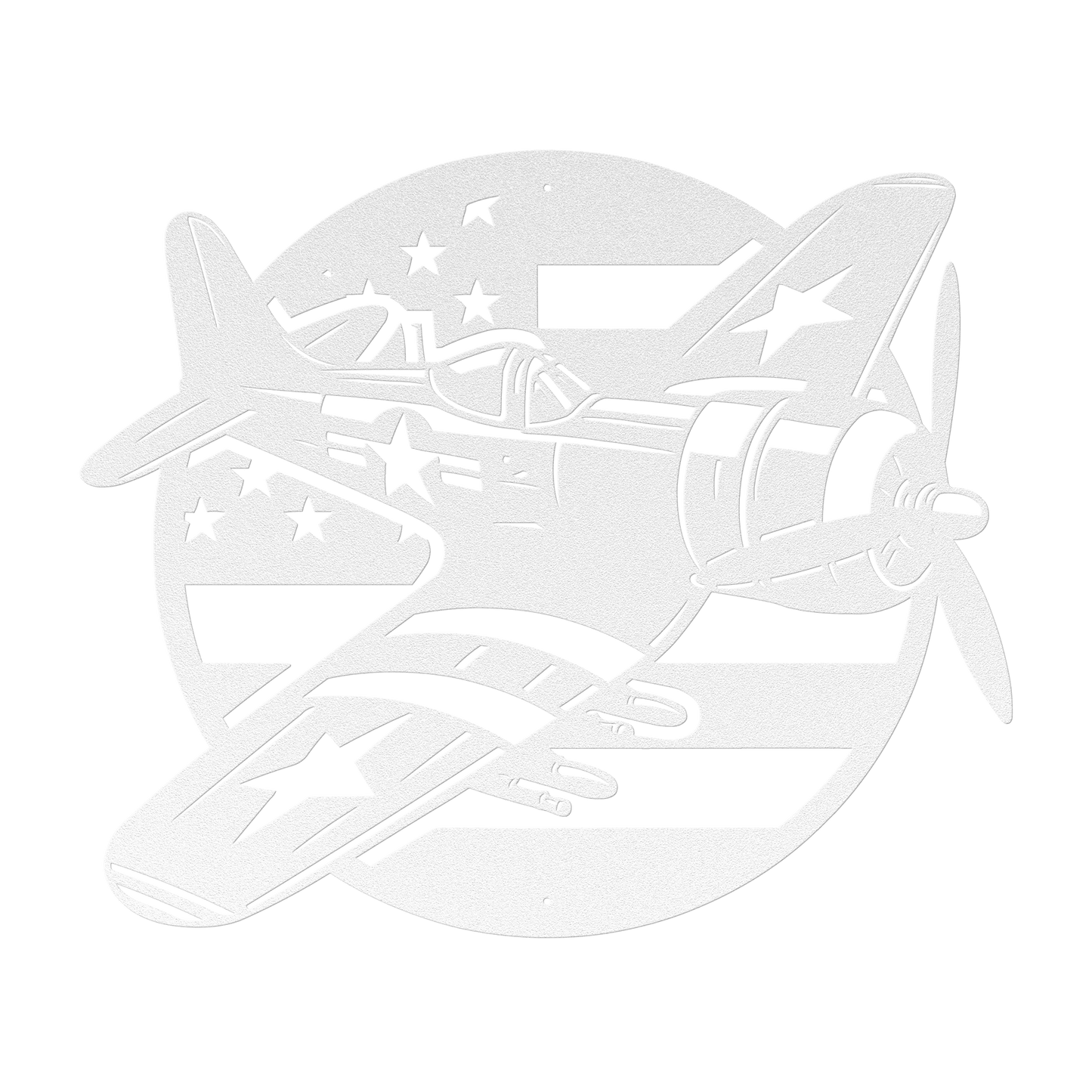 Whistling Death Corsair Metal Wall Art | WWll American Fighter Plane Patriotic Tribute - MAIKERU STUDIO