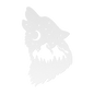 Wolf Howling With Nighttime Mountain Scene Metal Wall Art - MAIKERU STUDIO