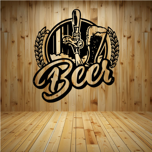 Beer Tap Metal Wall Art - MAIKERU STUDIO