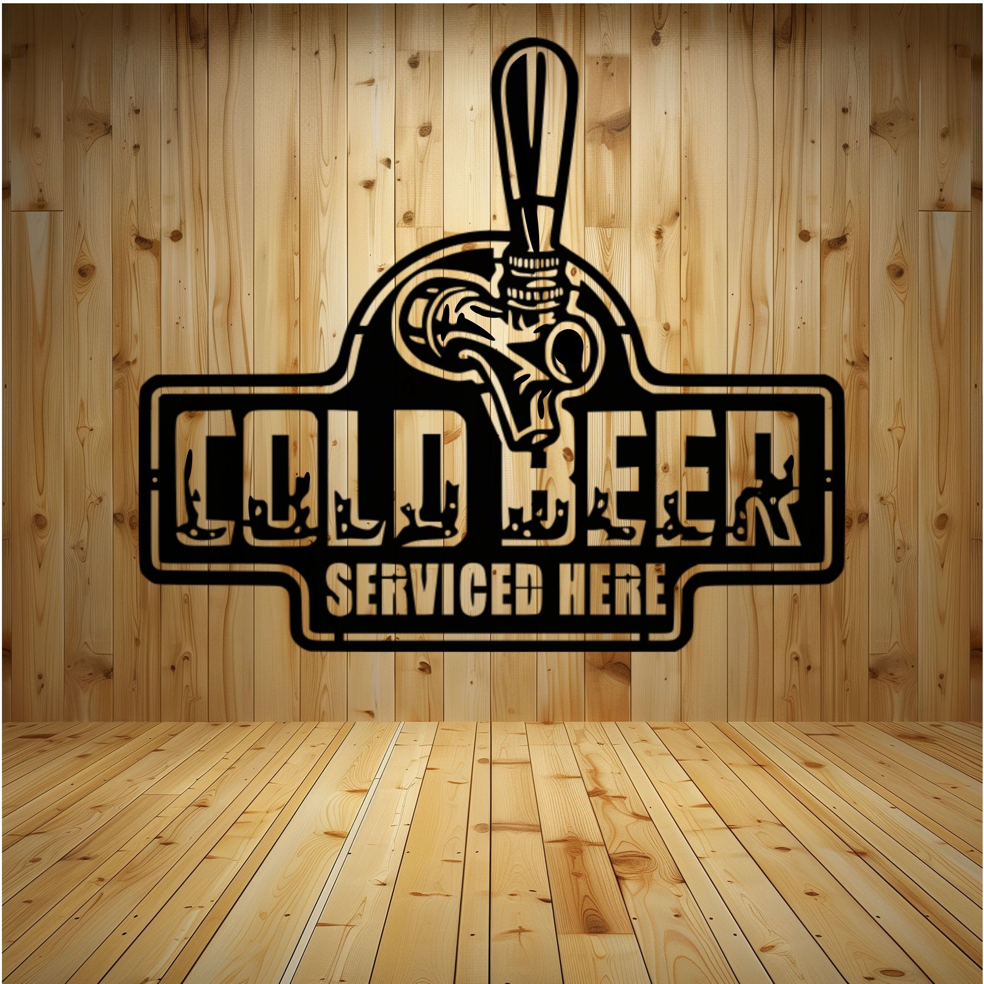 Cold Beer Metal Wall Art - MAIKERU STUDIO