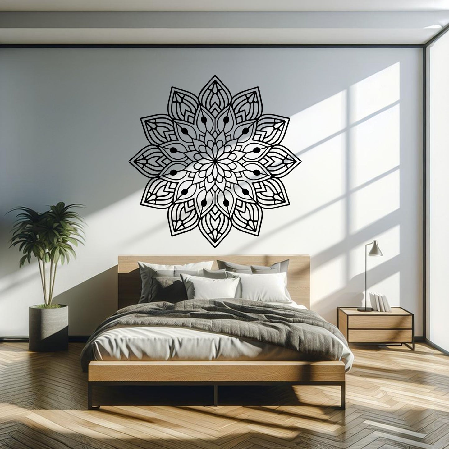 Full Mandala Metal Wall Art - MAIKERU STUDIO