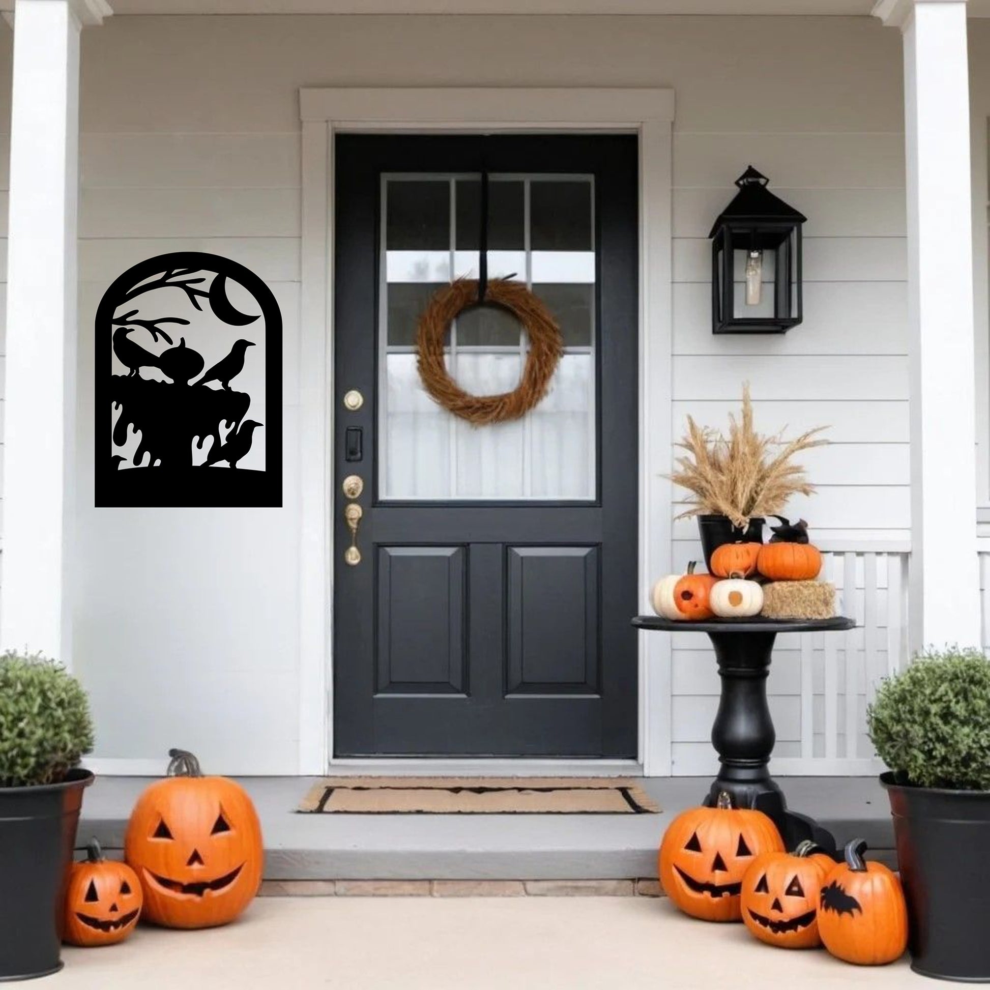 Halloween Gravestone With Scarecrow - MAIKERU STUDIO