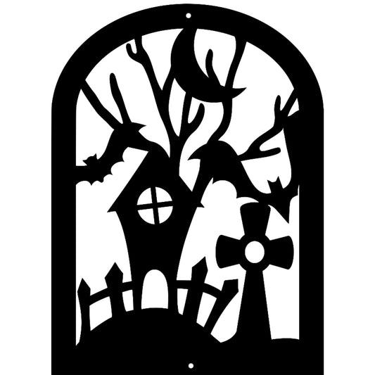 Halloween Gravestone With House - MAIKERU STUDIO