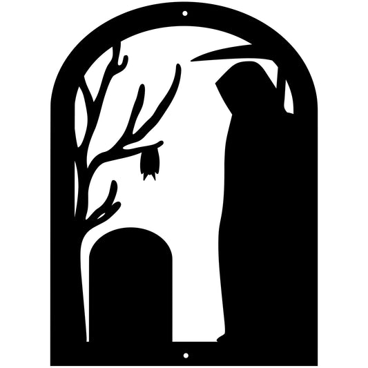 Halloween Gravestone With Grim Reaper - MAIKERU STUDIO