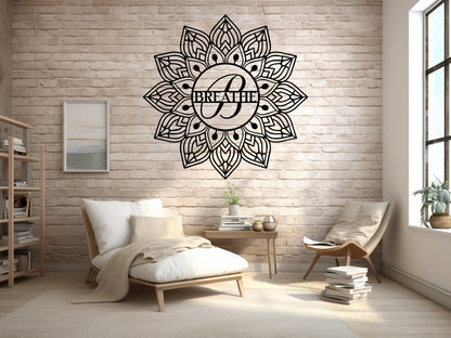 Mandala Breathe Metal Wall Art - MAIKERU STUDIO