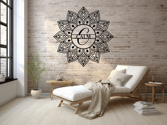 Mandala Calm Metal Wall Art - MAIKERU STUDIO