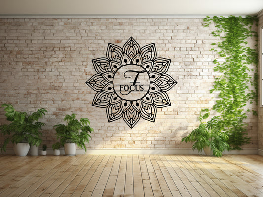 Mandala Focus Metal Wall Art - MAIKERU STUDIO