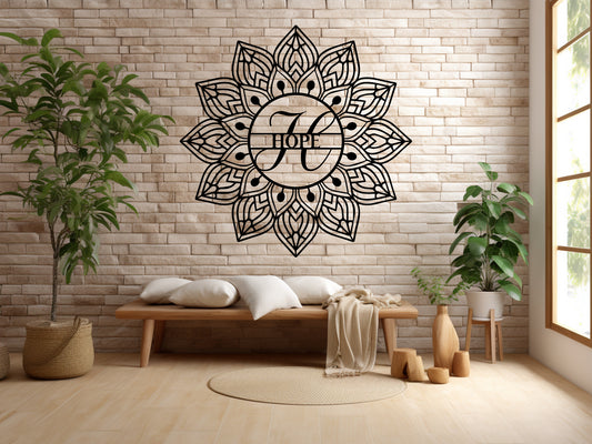 Mandala Hope Metal Wall Art - MAIKERU STUDIO