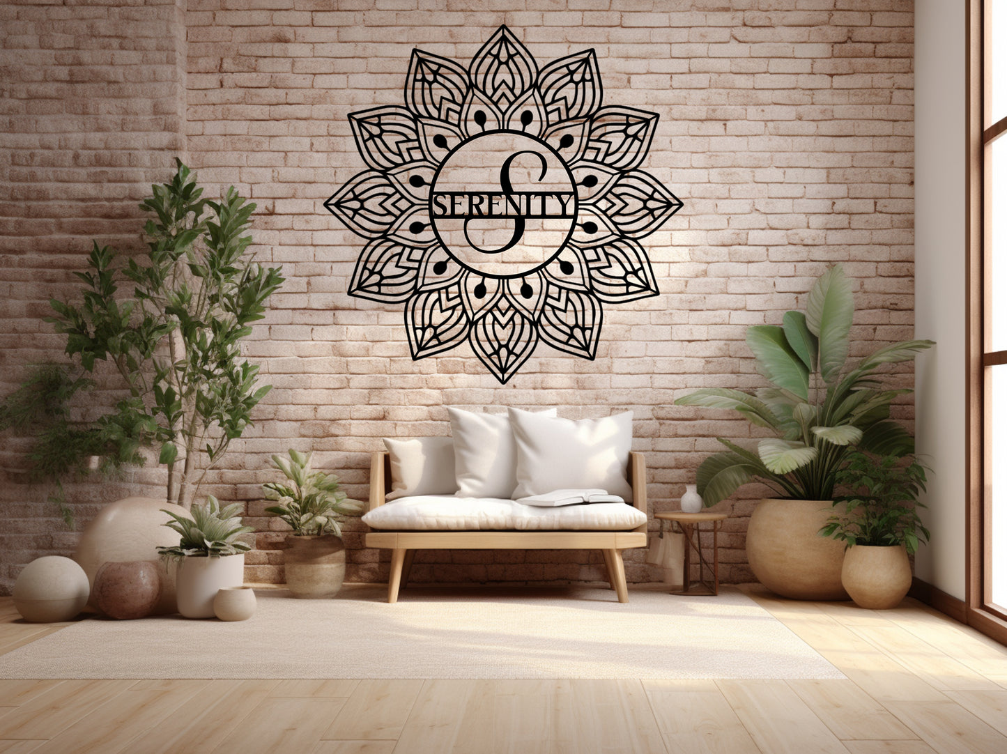 Mandala Serenity Metal Wall Art - MAIKERU STUDIO