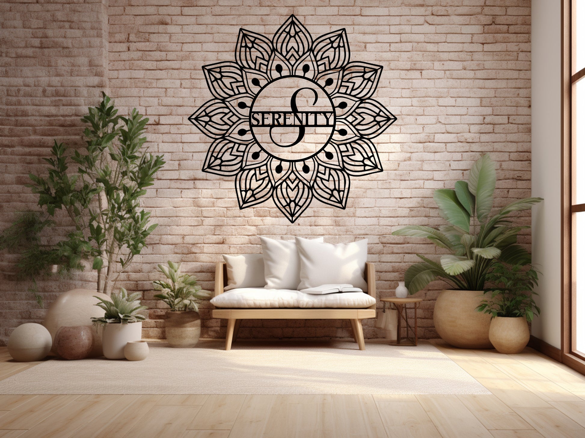Mandala Serenity Metal Wall Art - MAIKERU STUDIO