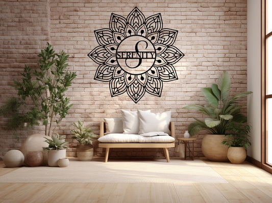 Mandala Serenity Metal Wall Art - MAIKERU STUDIO